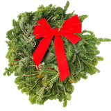 Fraser Fir Wreath Decorated - 22"